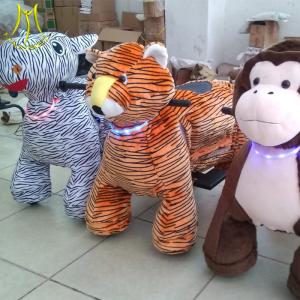 Wholesale Hansel Guangzhou plush moving toy animal toy horse on 4 wheels for kids from china suppliers