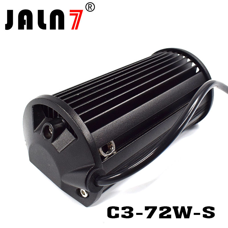 LED Light Bar JALN7 72W 3Rows Spot LED Driving Lamp Super Bright Off Road Lights LED Work Light Boat Jeep