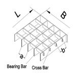 Silver Press Lock Grating , Walkway Steel Grating 2mm Thickness Bar