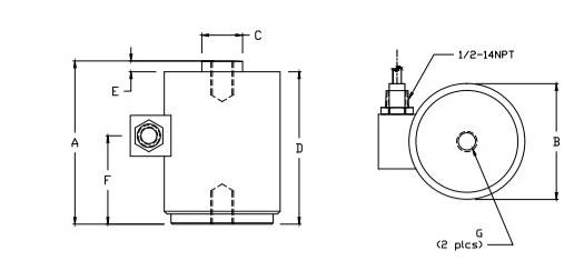 Load Cell IN-CL33 100000K Alloy Steel weighbridge Column weighing sensor Compression Type for truck scale 3mv/V