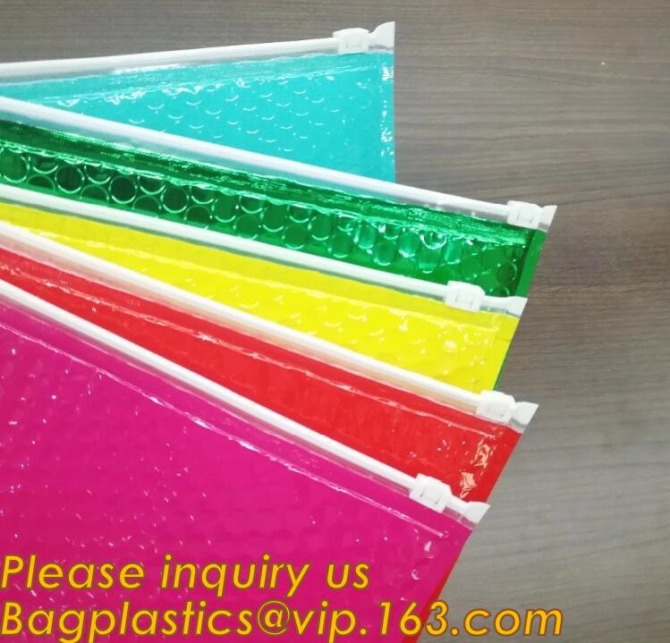 Custom Bubble k Packaging Bag Slider Padded Bag,Anti Shock Plastic PE Material Mailer Zip Lock Padded Bag /Slider