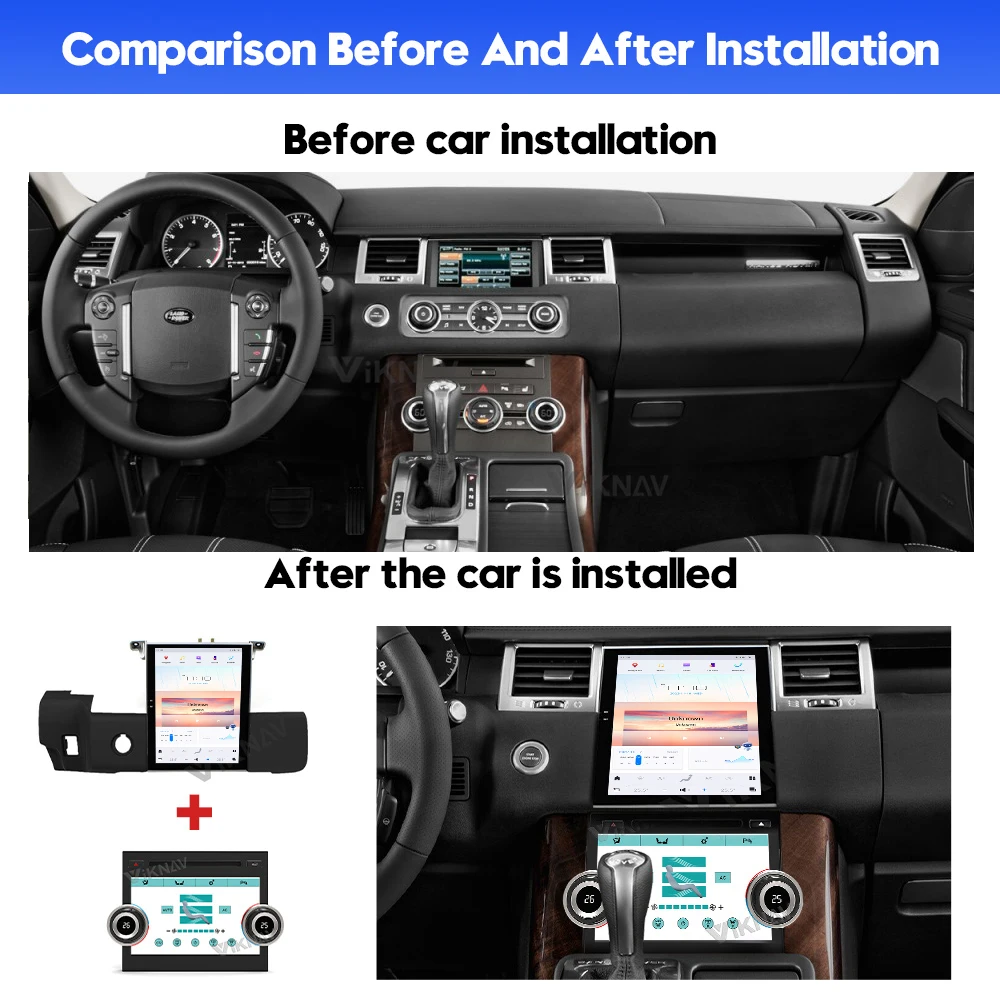10.4 Inch Android Car Radio Range Rover Sport L320 2009-2013 Aftermarket Head Unit Touch Screen Multimedia Player