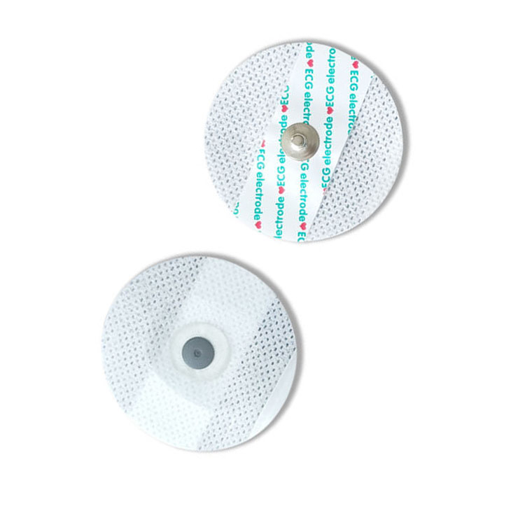 50Pcs Round Nonwoven Disposable Ecg Electrodes For Adult