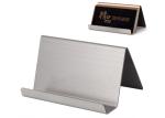 Light Weight Hairline Steel Surface shop Display Stands For Name Card