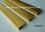 C Type Extruded Aluminum Nosing , Metal Nosing For Concrete Stairs / Wood Stairs