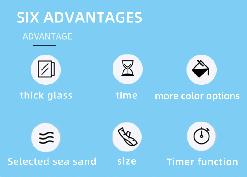 Colorful Plastic Sand Timer Clock 2 3 5 10 15 30 Min Kids Game Hourglass