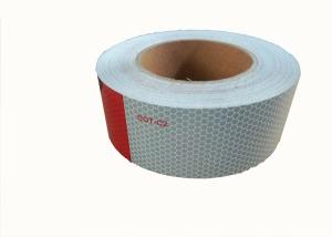 Wholesale Safety Single Sided Dot C2 Reflective Tape , Vehicle Red White Conspicuity Tape from china suppliers