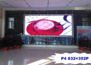 Wholesale High Resolution P4 Indoor Full Color LED Screen Iron / Steel For Advertising from china suppliers
