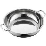 New Design Silver Kitchen Stock Pot Stainless Steel Shabu Shabu Induction Hot