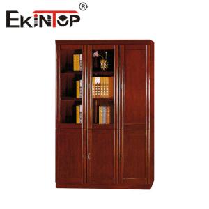 Wholesale Solid Wood Leather Office File Cabinet Thickened Plate Floor File Cabinet from china suppliers