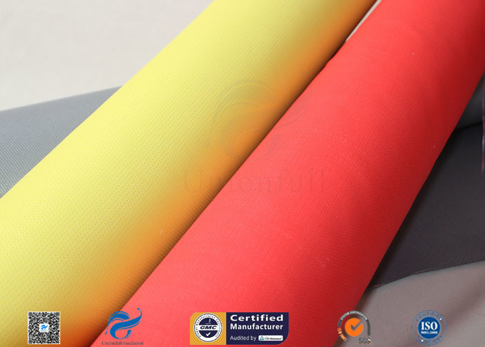 Silicone Coated Fiberglass Fabric 28.3OZ 0.65MM Grey Fire Smoke Curtain Cloth