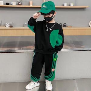 China Polyester Denim Silk Boys Cotton Suit Primary Children'S Clothing Machine Washable on sale