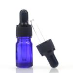 5ml Empty Blue Oil Dropper Glass Bottle Accepted Private Sticker