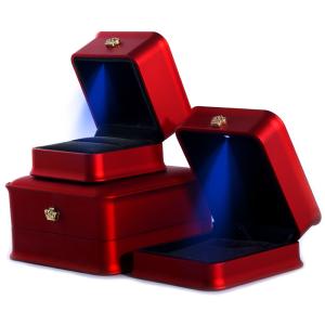 Wholesale Jewelry Package Hanhong Custom Luxury Crown LED Box for Bracelets Necklaces and Rings from china suppliers