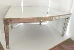 Curved Tempered Glass Dining Table , Contemporary Glass Dining Table For Events