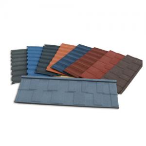 Wholesale Colorful Weather Rustproof Shingle Tile Roofing Materials Aluzinc Stone Coated Metal Roofing Tiles from china suppliers