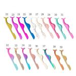 Rose Golden SS False Lashes Tweezers With Custom Logo
