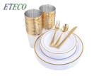 Food Grade Noncorrosive Steel Wedding Cutlery Sets Non Toxic Home Using