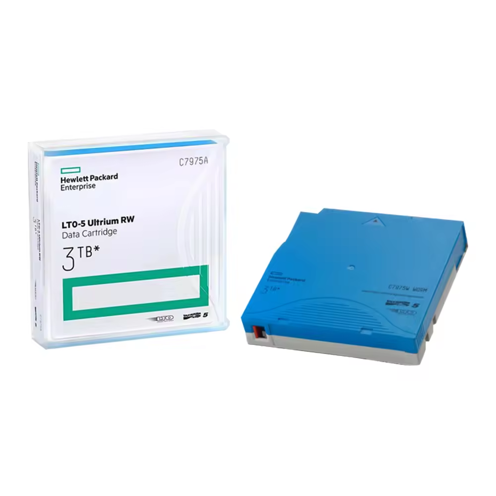 Rack Compatible HPE LTO-6 Ultrium 6.25TB RW Data Cartridge C7976A for Servers 1 Pack