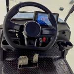Steel Frame Electric 2 Seater Golf Cart 60V Self Compensating Rack Pinion