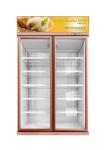 Triple Glass Door Commercial Beverage Cooler Upright Visible Refrigerator For