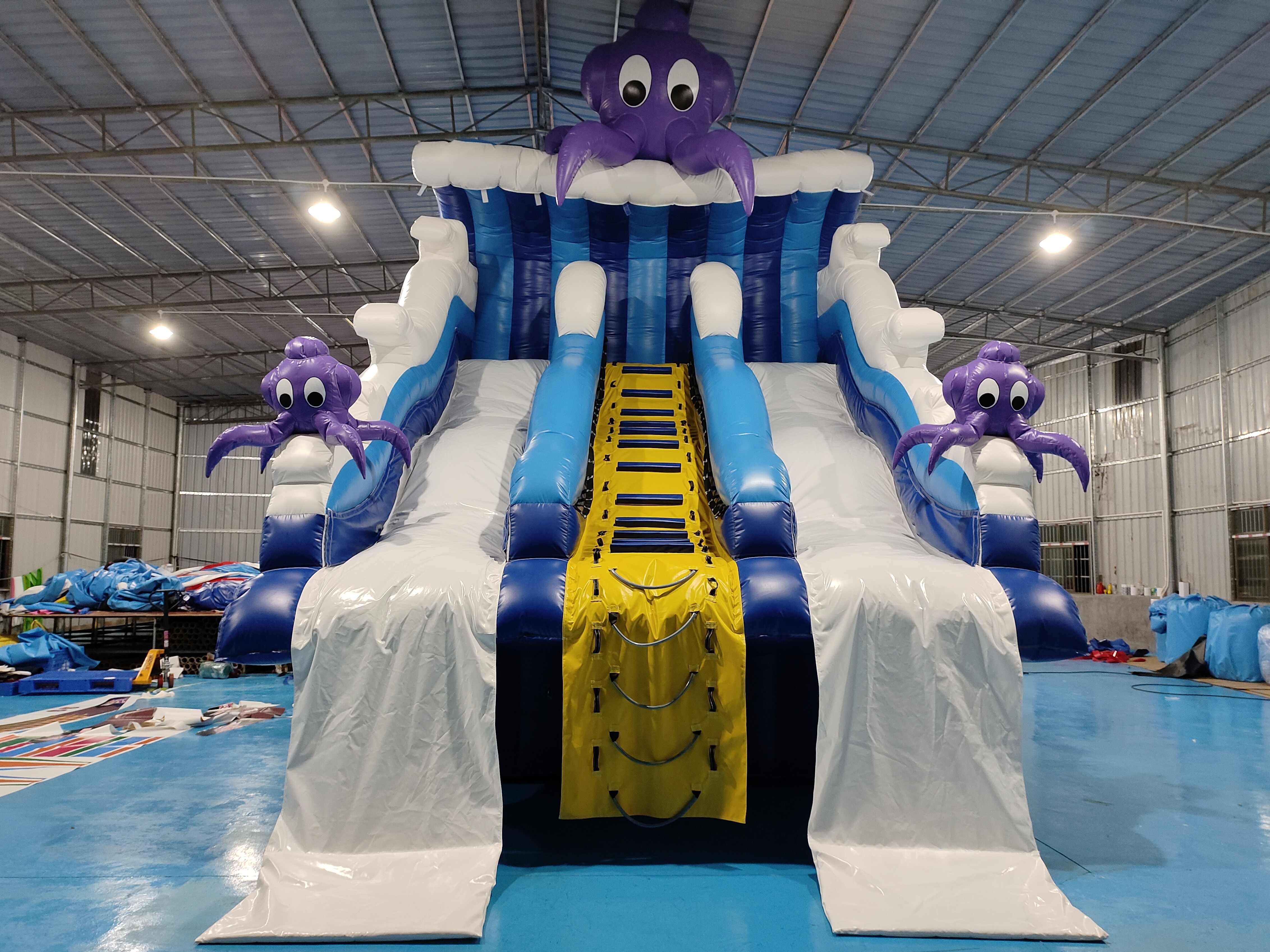 Commercial Outdoor Popular Inflatable Water Slide Ocean Cartoon Inflatable Water Double Slide For Kids And Adults