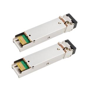 Wholesale T1310nm / R1550nm Cisco GLC-BX-10U Compatible SFP BIDI Transceiver 10km from china suppliers