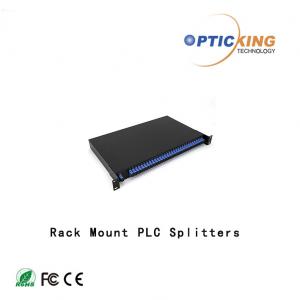 China Opticking 19 Inch 1U Rack Mount PLC Splitter 2XN For FTTH System on sale