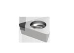 Poly Crystalline Diamond PCD Cutting Inserts Carbide Inserts For Stainless Steel