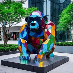 Wholesale China Decoration Sculpture Laser Cutting Stainless Steel Monkey Sculpture from china suppliers
