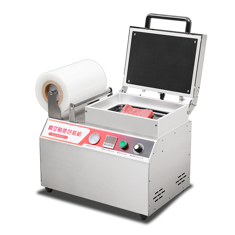 Wholesale Plastic Tray Vacuum Skin Sealing Machine Hand Press Skin Sealing Machine DQ240VST Fast Food Box/Tray Sealing Machine from china suppliers