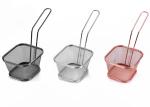 Customized 316 Stainless Steel Wire Mesh Baskets / Square Fry Basket