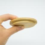 unicolor Coffee Bamboo Cup Cover Replacement Lid 12mm Thickness customized