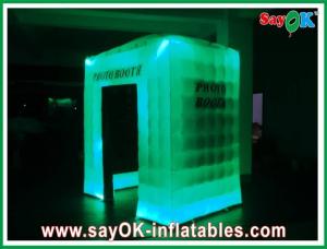 Wholesale Inflatable Photo Booth Rental Safe Pitched Roof Inflatable Photo Booth CE Blower With 2 Side Windows from china suppliers
