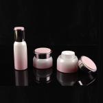 Wholesale Elegant Violet Empty Drum Shape Cosmetic Cream Jar Acrylic Cosmetic