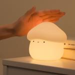 White Squishy Bunny Night Light Waterproof 16 Colors Cute Kids Santacam