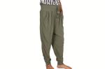 6 Color Soft Touch Cool Elastic Waist Casual Pants 100% Rayon
