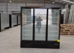 3 Glass Doors 1260L Commercial Upright Freezer With SECOP Compressor