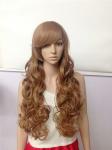 Synthetic Natural Hairline Lace Front Wigs 68 CM Length Non Flammable