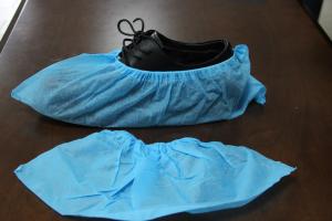 Wholesale white or blue color disposable non woven shoe cover for home use from china suppliers