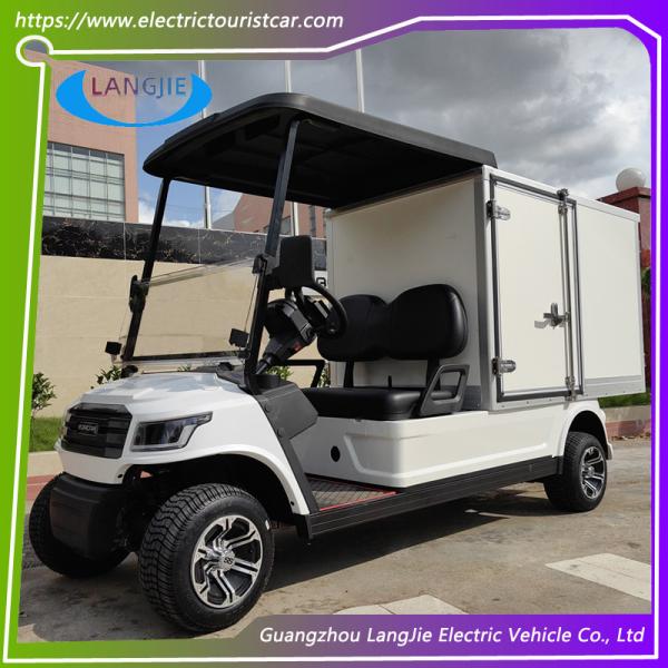 White 2 Passenger Electric Golf Cart Factory AC motor 48V Electric Cargo Vehicle