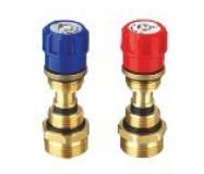 China Male Thread Brass Manifold Plumbing With Customized Color Plastic Hand Wheel on sale