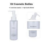 150ml Matte Finish Oil Cosmetic Bottle Clear Plastic Makeup Remover Bottle
