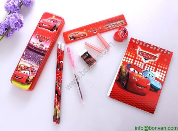 HOT Sales funny drawing kids stationery set, school stationery set,custom
