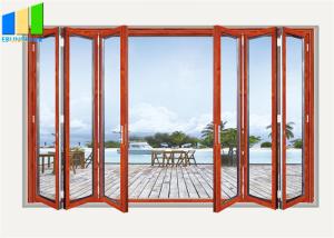 Wholesale Exterior Bifold Style Balcony Sliding Folding Glass Partition Doors from china suppliers