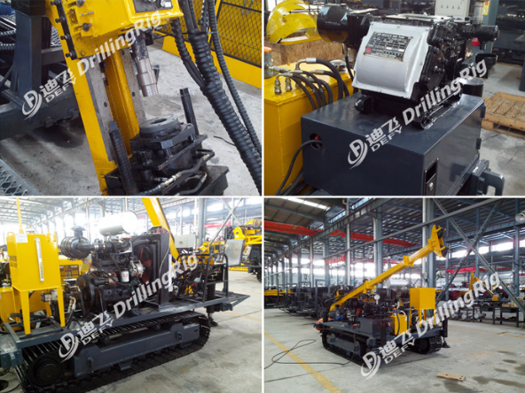 HQ wire-line core drilling rig DF-H-2, 350m BQ deep borehole machine for mineral exploration