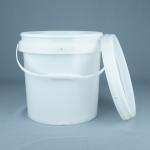 White PP / HDPE Material Chemical Bucket for Chemical Storage