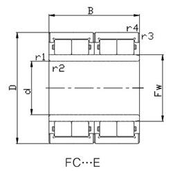 Wholesale Rolling Mill Bearings: Four-Row Cylindrical Roller Bearings FC3246168E from china suppliers