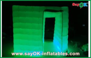 China Inflatable Photo Studio Inflatable Cube Photo Booth , Inflatable Mobile Led Light Photo Booth Kiosk on sale
