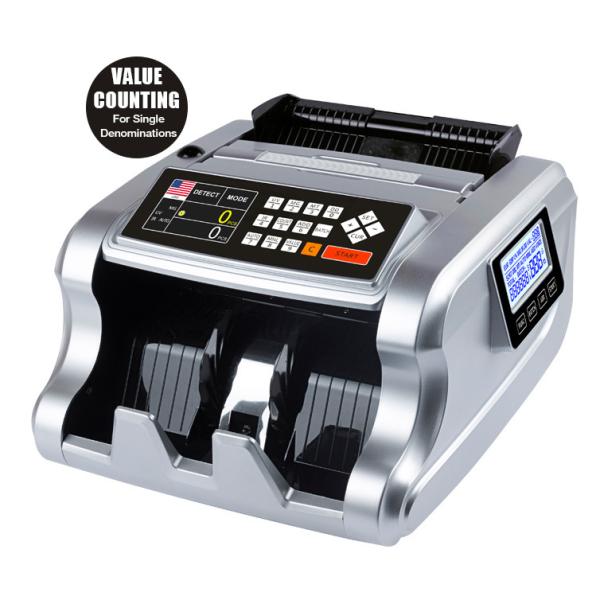 LCD TFT Display 110mm Money Counter Machines SGD Battery Operated Money Counting